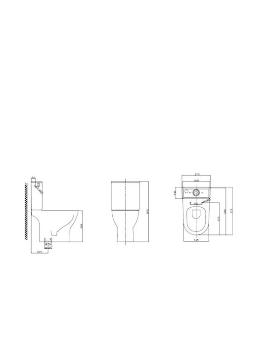 Creavit Tonic-s Λεκάνη Δαπέδου Rimless με Καζανάκι με Slim Κάλυμμα Thermoplast Soft Close Λευκή Creavit Tonic-s Λεκάνη Δαπέδου Rimless με Καζανάκι με Slim Κάλυμμα Thermoplast Soft Close Λευκή