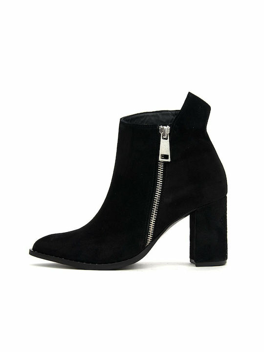 Bacali Collection Suede Women's Ankle Boots Black