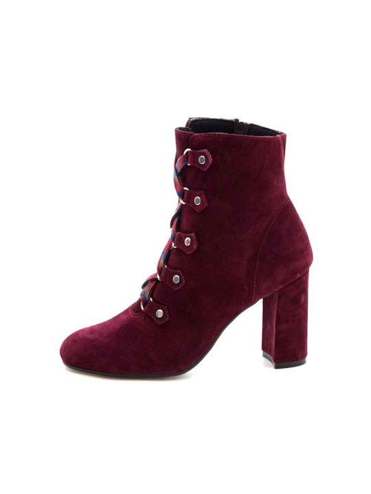 Bacali Collection Women's Ankle Boots Burgundy