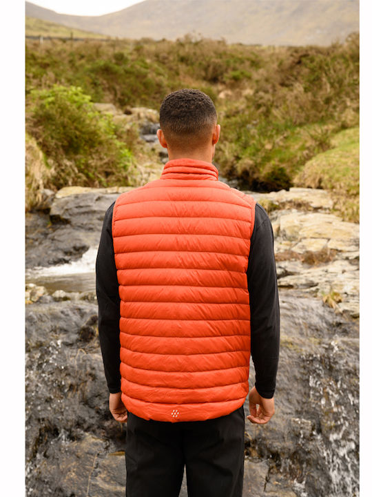 MAC In a Sac Alpine Men's Winter Sleeveless Puffer Jacket Orange