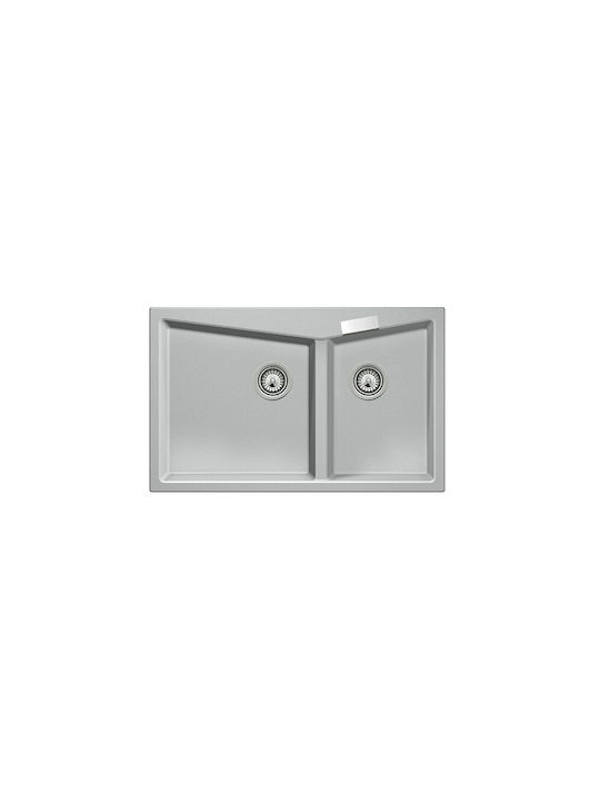 Macart Harmony NE02002 Drop-In Spüle aus Verbundgranulat B80xT50cm