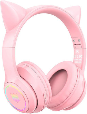 Onikuma B90 Wireless Over Ear Gaming Headset with Connection Bluetooth Pink