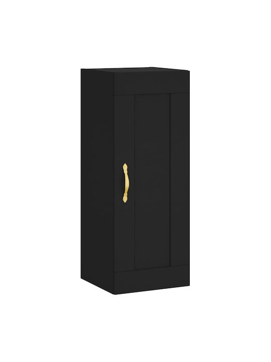 Kabinett Wand Black 34.5x34x90cm