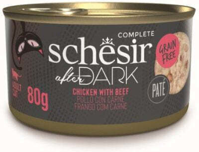 Schesir After Dark Nasses Katzenfutter für Katze mit Huhn 80gr 55061419