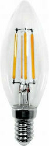 Inlight LED Bulb 5W 100mm for Socket E14 and Shape C35 Warm White 450lm
