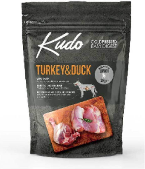 Kudo Medium & Maxi Adult 12kg Dry Food for Adult Medium & Large Breed Dogs with Turkey and Duck