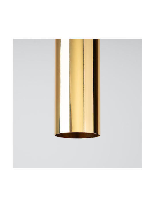 Sollux Lagos Κρεμαστό Φωτιστικό Χρυσό με Ντουί GU10 9x8.5x36εκ.