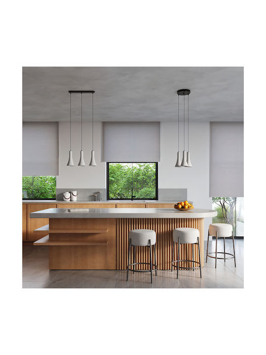 Sollux Pendant Light Gray with Socket E14, E.14 32x15cm