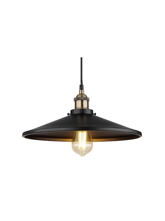 Globo Lighting 15060 Pendant Light Single-Light for Socket E27 Black 15060