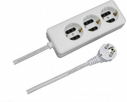 CHaralampidis Triple socket 5m Cable Power Strip 3 Positions with Cable 5m