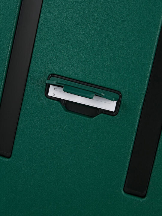 Samsonite Essens Medium Hard Green Suitcase With 4 Wheels Height 69cm