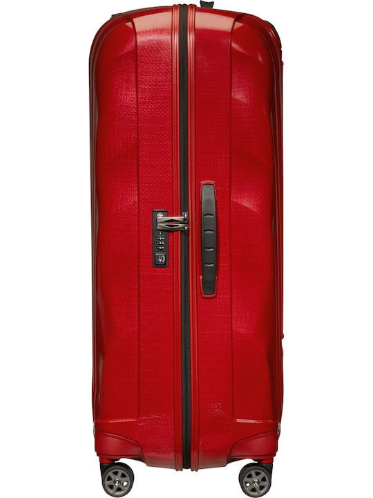 Samsonite C-LITE Große Hartreisekoffer Rote mit 4 Rädern Höhe 81cm