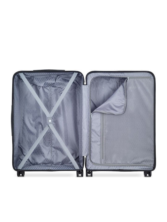 Delsey Christine Large Travel Suitcase Hard Blue with 4 Wheels Height 75cm 389482112EU