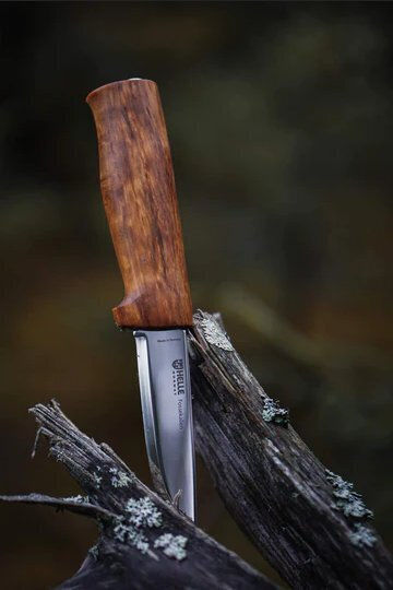 Helle Fossekallen 49 Knife Brown in Leather Sheath