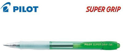 Pilot Super Grip Neon Colour Ballpoint 1.0mm με Πράσινο Μελάνι