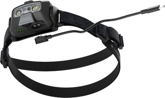 LedLenser Επαναφορτιζόμενος Φακός Κεφαλής LED IP68 με Μέγιστη Φωτεινότητα 800lm Hf6r Core