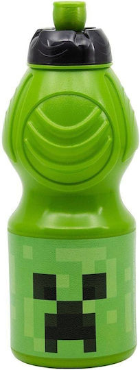 Stor Kinderflasche Minecraft Kunststoff Grün 400ml