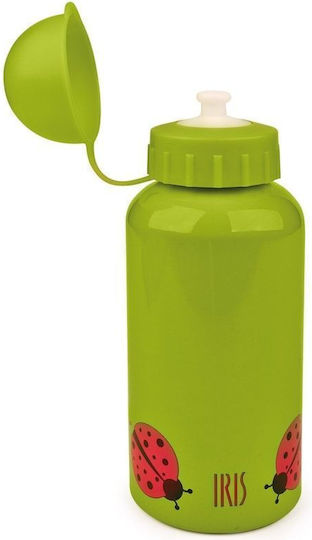 Iris Barcelona Snack Rico Bugs Kids Water Bottle Aluminium Green 400ml