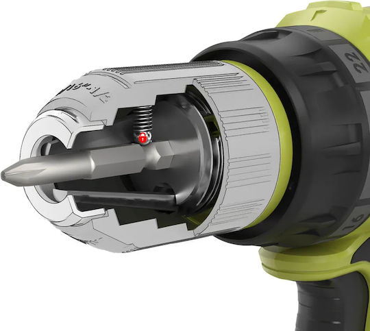 Ryobi R18DD7-220S Δραπανοκατσάβιδο Μπαταρίας Brushless 18V 2x2Ah