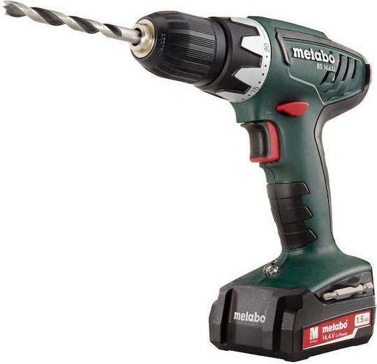 Metabo BS 14.4 Li Mașină De Găurit Cu Baterie 14.4V 2x2Ah