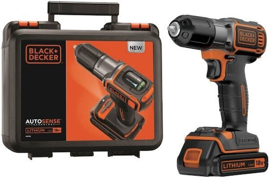 Black & Decker ASD18K Δραπανοκατσάβιδο Μπαταρίας 18V 1x1.5Ah