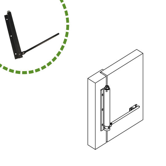 Amig Door Return Mechanism for Doors up to 180cm and 40kg White