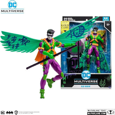 Mcfarlane Toys DC Comics etichetă de aur: Jokerizat Red Robin Figurină de Acțiune înălțime 18buc