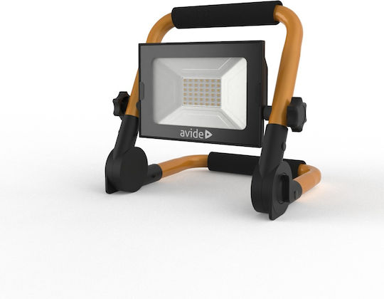 Avide Στεγανός Προβολέας LED 30W Φυσικό Λευκό 4000K IP65