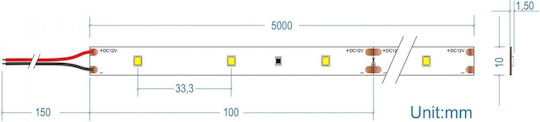 Cubalux LED Strip 12V Cold White Light 5m Type SMD2835