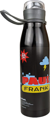 Paul Frank Kinder Trinkflasche Rostfreier Stahl Schwarz 600ml