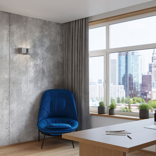 Sollux Quad 2 Modern Lamp Wall Gray 26x14x14cm