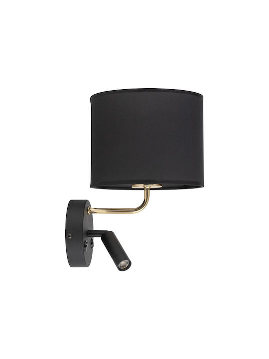 TK Lighting Enzo Modern Lamp Wall with Socket E27 Black 25x25cm