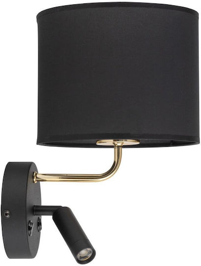 TK Lighting Enzo Modern Leuchte Wand mit Fassung E27 Schwarz 25x25cm