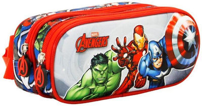 Aymax Avengers Pencil Case with 2 Compartments Multicolored