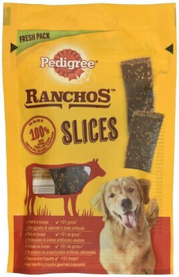 Pedigree Ranchos Slices Deliciu pentru câini cu Vițel 60gr