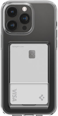 Spigen Crystal Back Cover Σιλικόνης με Υποδοχή για Κάρτες Διάφανο (iPhone 15 Pro Max)