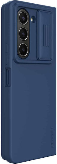 Nillkin Camshield Silky Umschlag Rückseite Silikon Blau (Galaxy Z Fold5)
