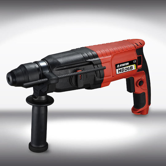 Stayer HD 26 BK Κρουστικό Σκαπτικό Πιστολέτο Ρεύματος 800W με Υποδοχή SDS Plus HD 26 BK