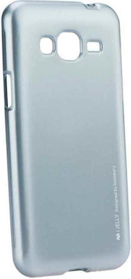 Mercury iJelly Metallic Back Cover Silver (Galaxy J3 2016)