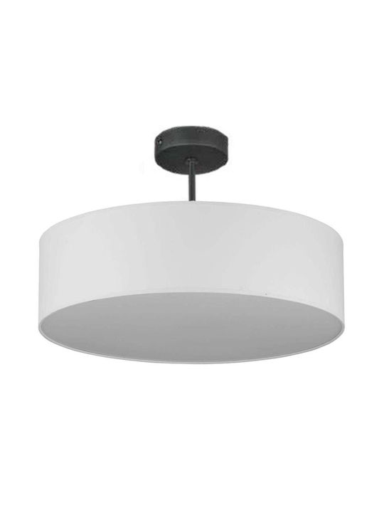 TK Lighting Vienna Modern Stoff Deckenleuchte mit Fassung E27 60Stück Weiß