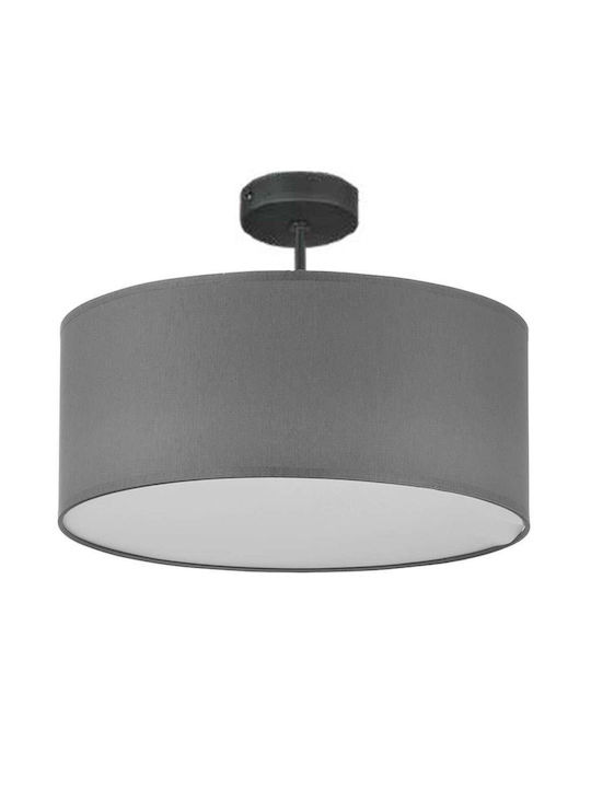 TK Lighting Vienna Modern Fabric Ceiling Light with Socket E27 40pcs Gray