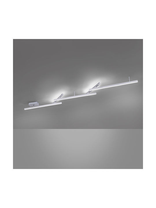 Trio Lighting Таванно осветление Сребрист с Вграден LED и Дистанционно Управление
