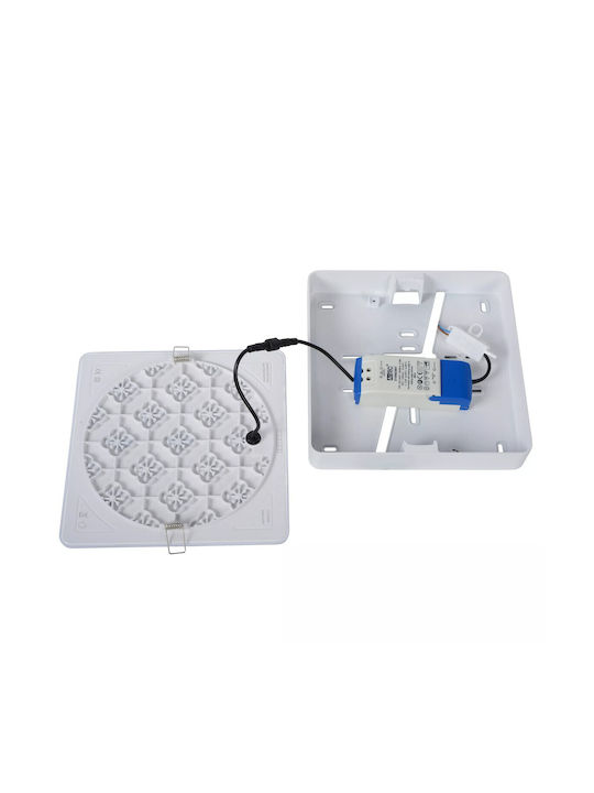 Lucide Lightning Ceres Ceiling Mount Light Bathroom 21.5cm White with Integrated LED