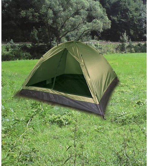 Mil-Tec Summer Camping Tent Igloo Mountaineering Khaki For 3 People Waterproof 800mm 210x210x130cm