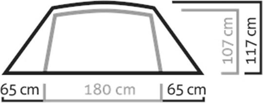 Salewa Denali Iii Camping Tent Igloo Mountaineering Green with Double Cloth 4 Seasons for 3 People Waterproof 3000mm 310x230x117cm