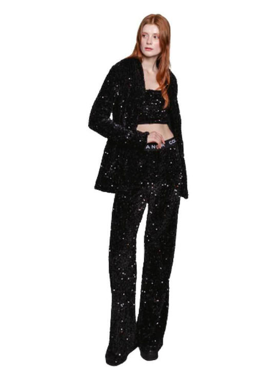 Women's Black Suit with Sequins