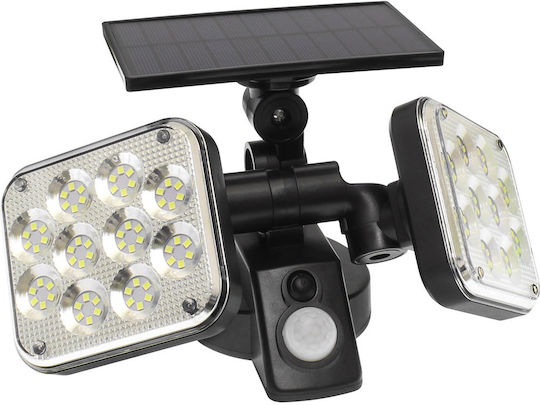Wall Mounted Solar Light 1500lm Cold White 6000K with Motion Sensor and Photocell IP65 21cmx17cmcm