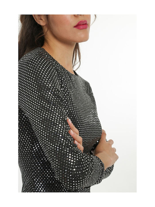 Mini Abendkleid Silver