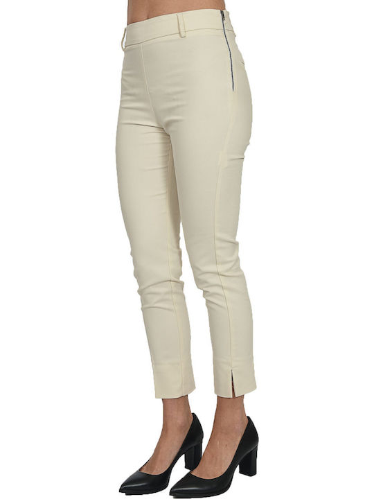 Twenty 29 Twenty Women's Fabric Trousers Εκρού.