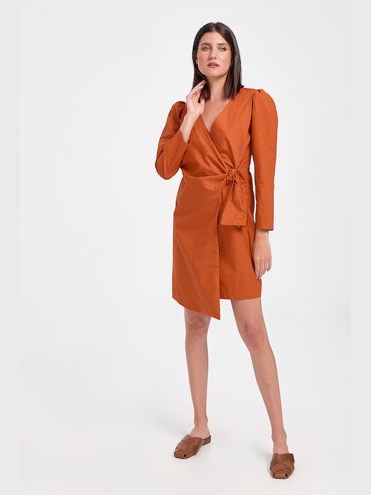 Le Streghe Midi Dress Orange